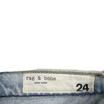 Rag and Bone  - Straight Leg Distressed Jeans in Light Blue Photo 1