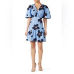 Kate Spade Blue Grand Flora Floral Flounce Mini Dress 0 Photo 9