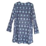 Croft & Barrow  Blue Snowflake Fleece Nightshirt Gown Medium Photo 1