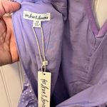 For Love & Lemons Chelsie Mini Purple Polka Dot Bow Dress NWT Size XS Festival Photo 4