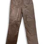 Mixit VTG Y2K Leather Pants Womens 8 Soft High Rise Streetwear Chocolate Brown Photo 0