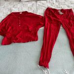 DONNI Modal/Cotton PJ Set size S/M Red Size M Photo 0