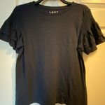 Loft Navy Blue Blouse Photo 0