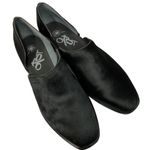 OTBT Black Calf Hair Coyote Slip On Shootie Size 8.5M Low Heel Minimalist Photo 2