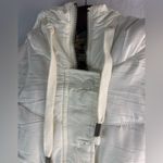 American Eagle Outfitters XS Padded Vest Hoodie Jacket with Faux Fur in White Photo 7