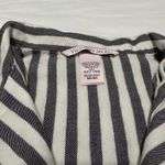 Victoria's Secret Victoria’s Secret Long Sleeve Grey White Stripe PJ Pajama Top Sz XS Extra Small Photo 1