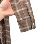 NWT MARISSA WEBB Brett Lightweight Flannel UBack Mini Dress Mesa Tan Plaid Small Brown Photo 10