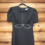 Mac Duggal NWT Puff Sleeve Black Cut Out Gown Dress 6 2630 Photo 6