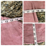 C&C California  Women Short Sleeve Pullover Boat Neck Pink  Linen Shirt S Boho Photo 4