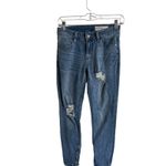 Pistola Womens Jeans Sz 26 Blue Ankle Zip Medium Wash P6644 Distressed Skinny Photo 1