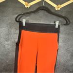 Lululemon Burnt Orange And Black Leggings Size 6 Photo 2
