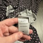 Betsey Johnson Betsey‎ Johnson Black & Pink Heart Print 3/4 Sleeve Button Down Sleep Dress Sz M Photo 5