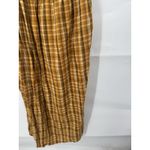 Old Navy Strap Plaid Midi Dress Women XL Yellow Western Farm Prairie Peasant Photo 8