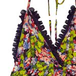 Free People FP One Green Purple High low Floral Halter Maxi Party Dress Fall Photo 6