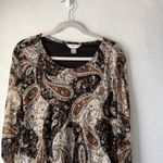 Christopher & Banks  Witchy Grunge Whimsigoth 3X Black Paisley‎ Boho Sheer Photo 1