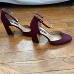 Karl Lagerfeld burgundy Heels with Ankle Strap and Rounded Toe Photo 3