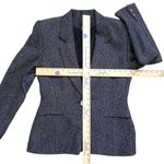 Cynthia Steffe Vtg Blazer Jacket Womens 6 Gray Tweed Wool One Button Sport Coat Photo 4