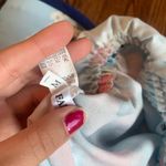 floral blue jumpsuit romper with pink and white flowers summer spring Size M Photo 3