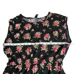 Forever 21  Womens Floral Elastic Waist Dress Sz L Photo 6