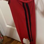 Brandy Melville red with black stripes tank top bodysuit Photo 2