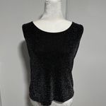 Vintage Ronnie Nicole size Small Sleeveless Black Tank Top Shimmery‎ Sparkle Photo 0