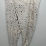 Disney  Womens Aladdin Stirrup Leggings Size 3X Cream and Gold Workout Stretch Photo 0