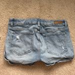 Garage Blue Jean Shorts Distressed Cuffed Photo 4