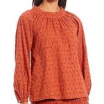 Roller Rabbit  glyn embroidered eyelet top Tera sz S Photo 0