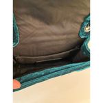 Rebecca Minkoff  Crossbody Purse Bag Teal Green Velvet Chain Quilted Affair Pine Photo 8