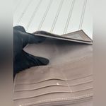 Lodis Dark Brown Embossed Clutch Wallet Vintage Photo 5