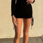 mini black long sleeve dress Photo 0