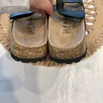 Betula Birkenstock Floral Etched Detail Black Slide Velcro Sandals Size 42 Photo 6