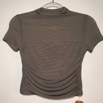 Reoria Ruched Back Mesh Tee – New With Tags (Size Small) Green Photo 0