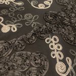 Lauren Michelle Blouse Size Medium soutache embroidered modest size medium‎ Black Photo 3