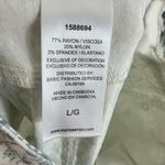 Mario Serrani Italy Blue White Floral High Rise Stretchy Pull On Capri Pants L Photo 4