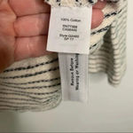 Madewell Striped Lace Up Top Size Medium Photo 6