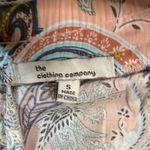 The Clothing Company  High Low Dress - Peach and Gray Paisley Photo 6