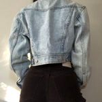 Vintage Dakota Blue cropped embellished denim jacket Photo 1