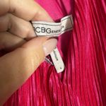 BCBGeneration  Hot Pink Pleated Cutout Halter Maxi Dress Women’s Size 6 Photo 5