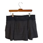 Lululemon Pace Rival Skirt Black Tennis Running Athletic Skort Size 12 Golf Photo 1