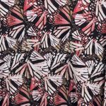 Roamans Womens Blouse Size 3x Butterfly Wing Print Waffle Knit Boho Warm Cozy Brown Photo 2