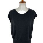AllSaints‎ Zeta Dress Medium Black Short Sleeve Wool Minimalist Chic Photo 1