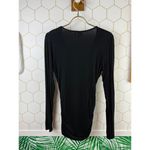 Akemi + Kin for Anthropologie Black Faux Wrap Blouse - Size - XS Photo 2