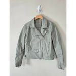 BLANK NYC Moto Jacket Size Medium Vegan Leather Play Act Semi-Fit NEW Photo 3