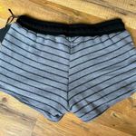 Michael Lauren Black & Gray Striped Shorts Photo 1