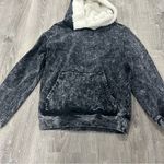 Talentless  Acid Wash Sherpa Hoodie Photo 1
