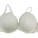 Curve Muse Lace Overlay Underwire Lined Bra 42D White Size undefined Photo 7