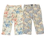 Nine West  GLORIA VANDERBILT floral capris size 10 Photo 0