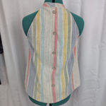 W5 Ladies'  Vertical Stripe Sleeveless Top large Photo 3