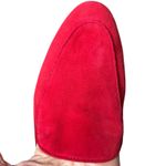 Antonio Melani Red Suede Loafers Women's Size 8M Leather Sole Minimalist Classic Photo 8